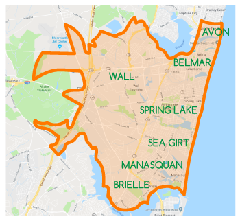 Service area for TurdScoop